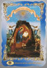 Икона в жесткой ламинации 8х11 с оборотом, тиснение, высечка, частица земли,Рождество Христово для богослужений церковная
