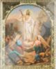 Икона Воскресение Христово 22 в пластмассовой рамке 9х12 арочная №3 в храм