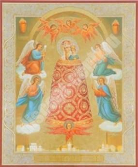 Икона Прибавление ума Праздничная продукция Набор церковный №3 с иконой 6х9 двойное тиснение, блистерная упаковка в храм