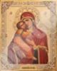 Икона Владимирская Божья матерь Богородица 17 на оргалите №1 30х40 двойное тиснение Ортодоксальная