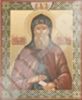 Икона Даниил Московский на деревянном планшете 11х13 двойное тиснение святая