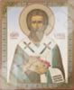 Икона Валентин Интерамский на оргалите №1 11х13 двойное тиснение православная